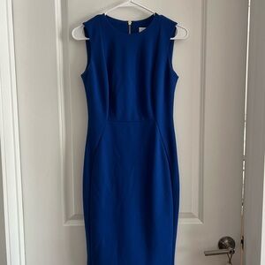 Elegant Blue Midi Dress